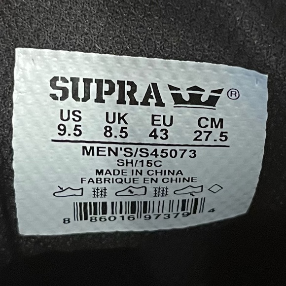 Barely worn canvas shoes by Supra (men’s size-9.5) - Picture 8 of 8